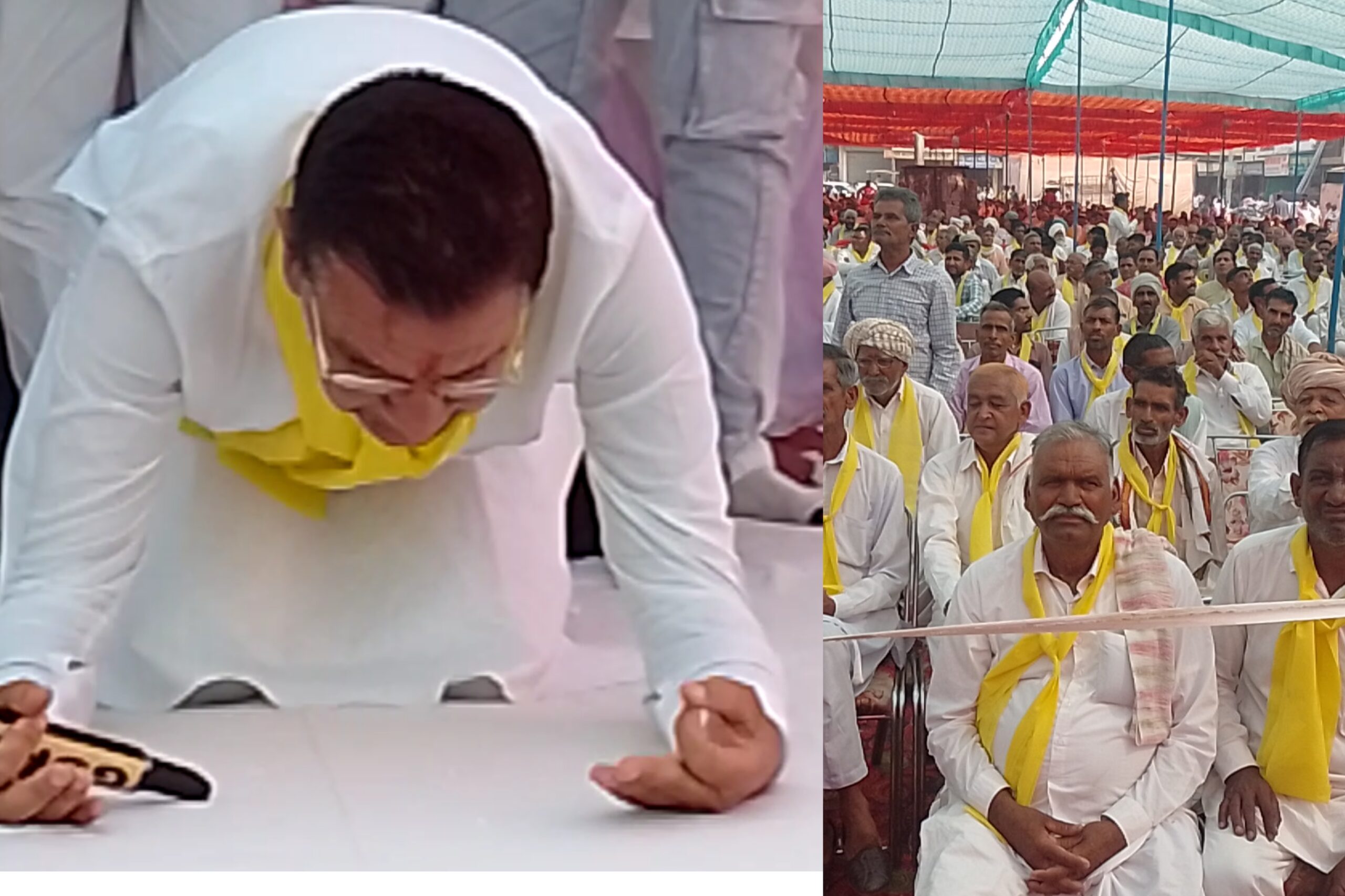भादू समर्थकों के आगे नतमस्तक, चुनाव का किया शंखनाद, गुलाबी सुंडी की चर्चा